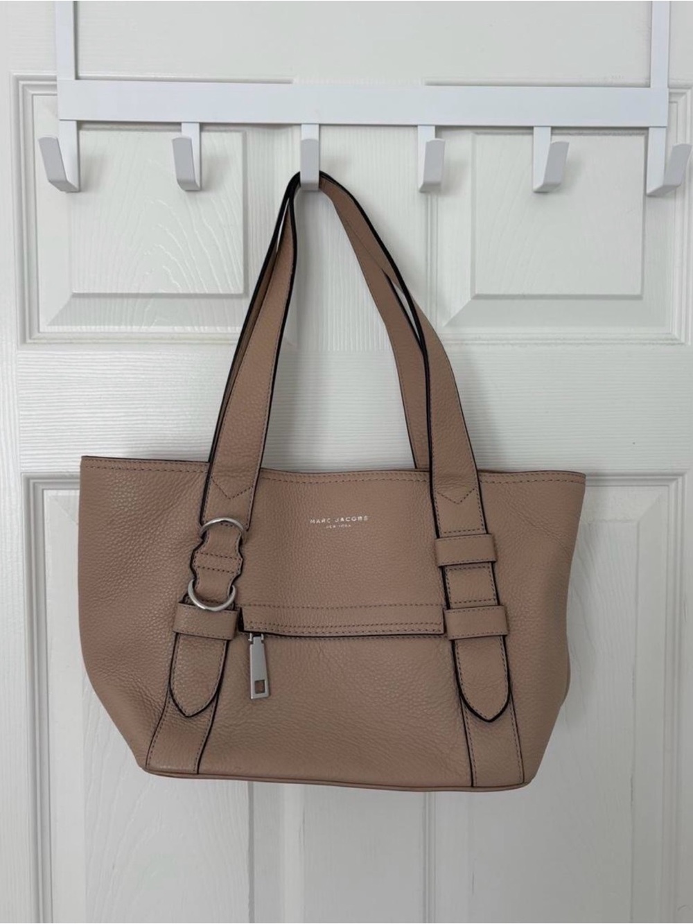 Marc Jacobs Taupe Leather Tote Bag